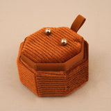 Orange Amber - Octagon Earring Box