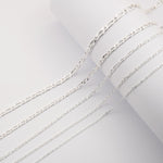 925 Sterling Silver - Figaro 1:1 - Chain Extender