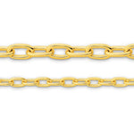 9ct Yellow Gold - Boston Paperclip - Chain Roll