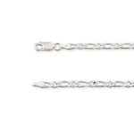 925 Sterling Silver - Figaro 1:1 - Bracelet Chain