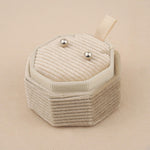 Cream - Octagon Earring Box