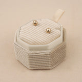 Cream - Octagon Earring Box