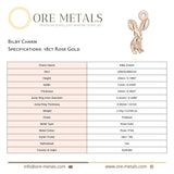 18ct Rose Gold - Bilby Charm