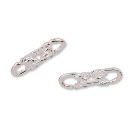 925 Sterling Silver - Rope Connector Charm