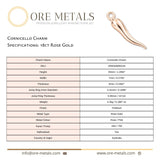 18ct Rose Gold - Cornicello Charm