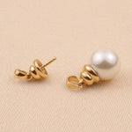 9ct Yellow Gold - Sml Beehive Pearl Cup Setting