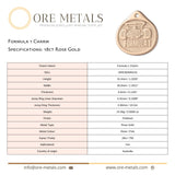 18ct Rose Gold - Formula 1 Charm