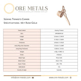 18ct Rose Gold - Sewing Trinkets Charm