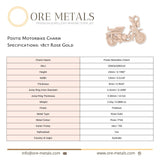 18ct Rose Gold - Postie Motorbike Charm