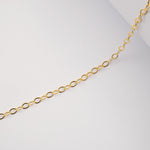 14ct Gold Filled - Bevelled Oval - Chain Roll