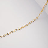 14ct Gold Filled - Bevelled Oval - Necklace Chain