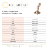 18ct Rose Gold - Flamenco Dancer Charm
