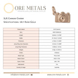 18ct Rose Gold - SLR Camera Charm