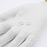 925 Sterling Silver - Paperclip Carabiner Clasps