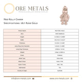 18ct Rose Gold - Ned Kelly Charm