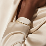 18ct Yellow Gold | 0.34ct GH/SI - Bone Diamond Bangle Bracelet