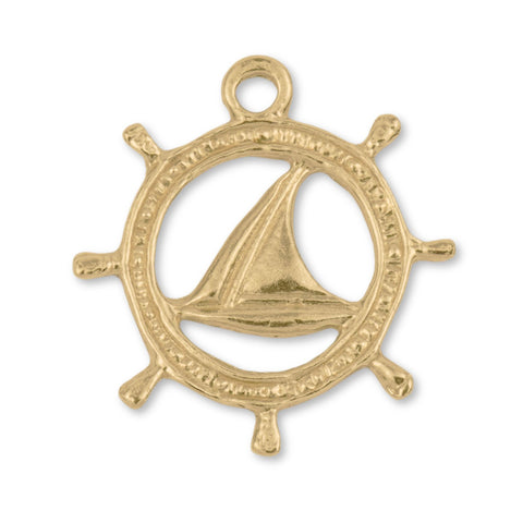 18ct Yellow Gold - Sailing Sigil Charm
