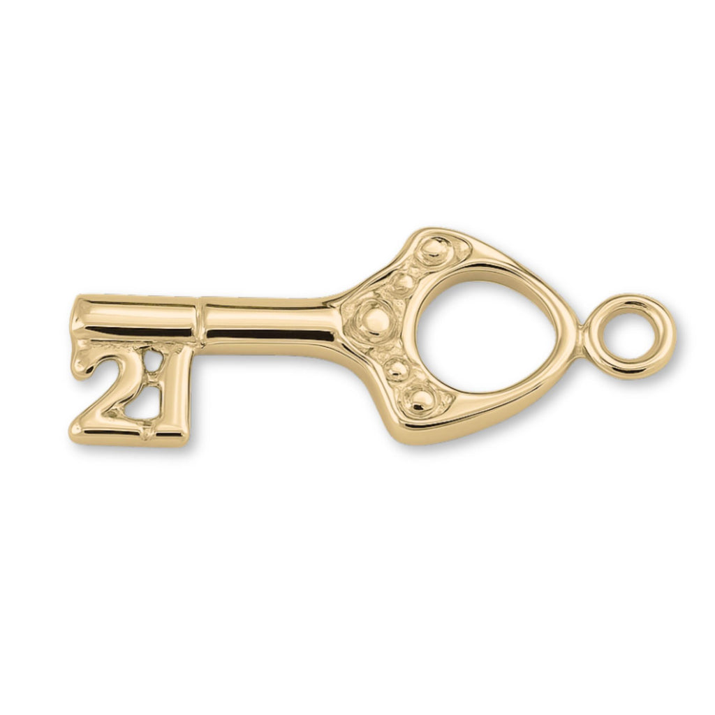 18ct Yellow Gold - 21 Treasure Box Key Charm