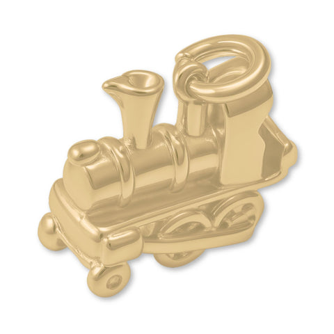 9ct Yellow Gold - Steam Train Charm