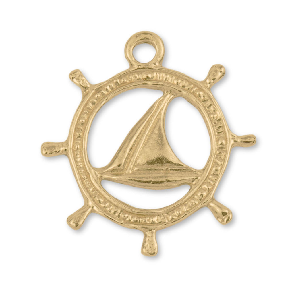 9ct Yellow Gold - Sailing Sigil Charm