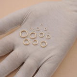 9ct Yellow Gold - Round Open Jump Rings