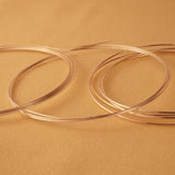 9ct Rose Gold - Round Wire