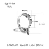 9ct White Gold - Loop Enhancer Bail