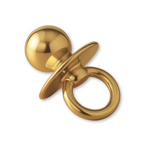 18ct Yellow Gold - Modern Pacifier Charm