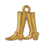 18ct Yellow Gold - Classic Cowboy Boots Charm