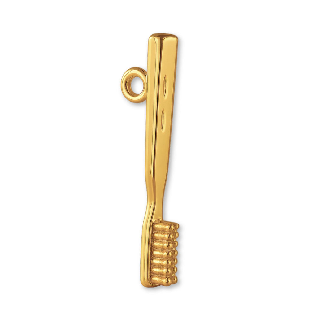 9ct Yellow Gold - Classic Toothbrush Charm