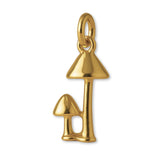 18ct Yellow Gold - Woodland Mushrooms Charm