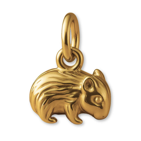 18ct Yellow Gold - Australian Wombat Charm
