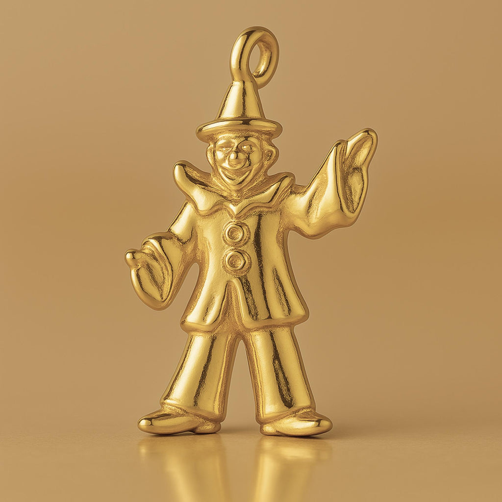 9ct Yellow Gold - Juggling Clown Charm