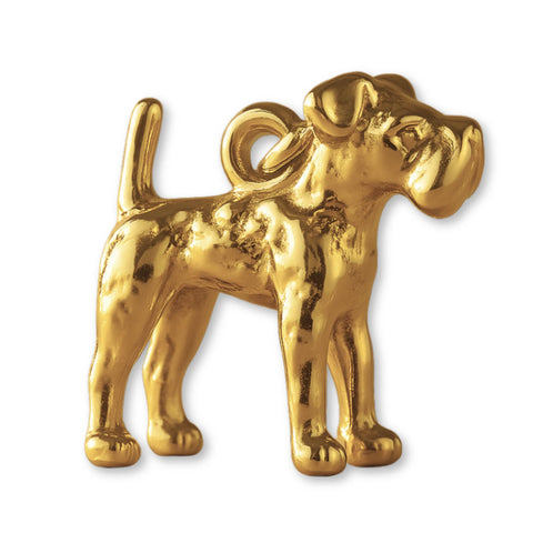 18ct Yellow Gold - Welsh Terrier Dog Charm