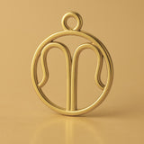 9ct Yellow Gold - Scorpio Zodiac Round Charm