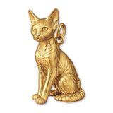 9ct Yellow Gold - Devon Rex Cat Charm