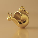18ct Yellow Gold - Garden Snail Charm