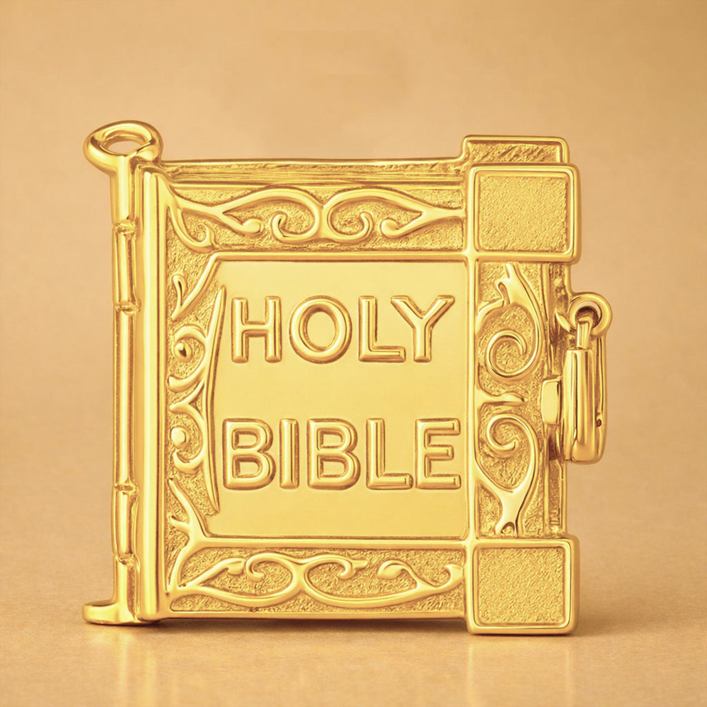 18ct Yellow Gold - Holy Bible Charm