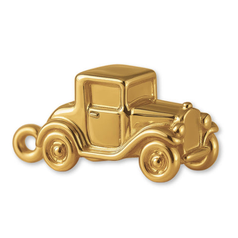 9ct Yellow Gold - Classic 1920s Coupe Car Charm