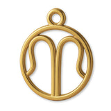 9ct Yellow Gold - Scorpio Zodiac Round Charm