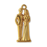 9ct Yellow Gold - Classic Bride & Groom Charm