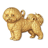 9ct Yellow Gold - Bichon Frise Dog Charm