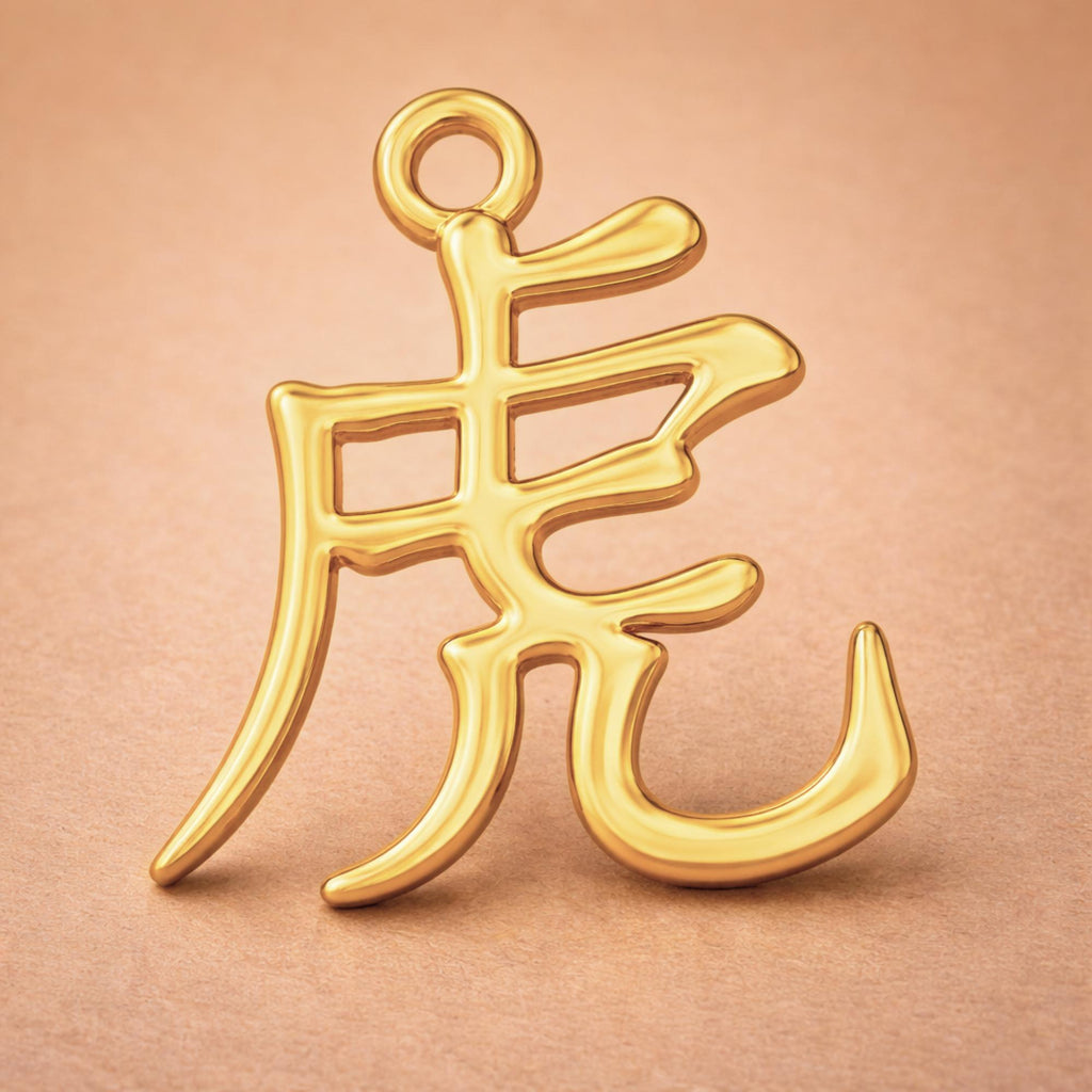18ct Yellow Gold - Tiger Chinese Zodiac Charm
