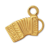 18ct Yellow Gold - Piano Accordion Charm