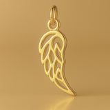 9ct Yellow Gold - Filigree Wing Charm