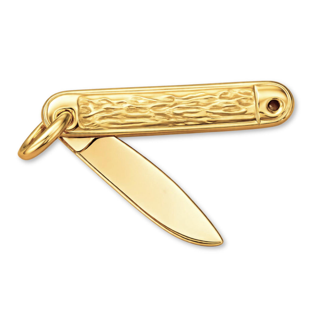 18ct Yellow Gold - Folding Pocket Knife Charm
