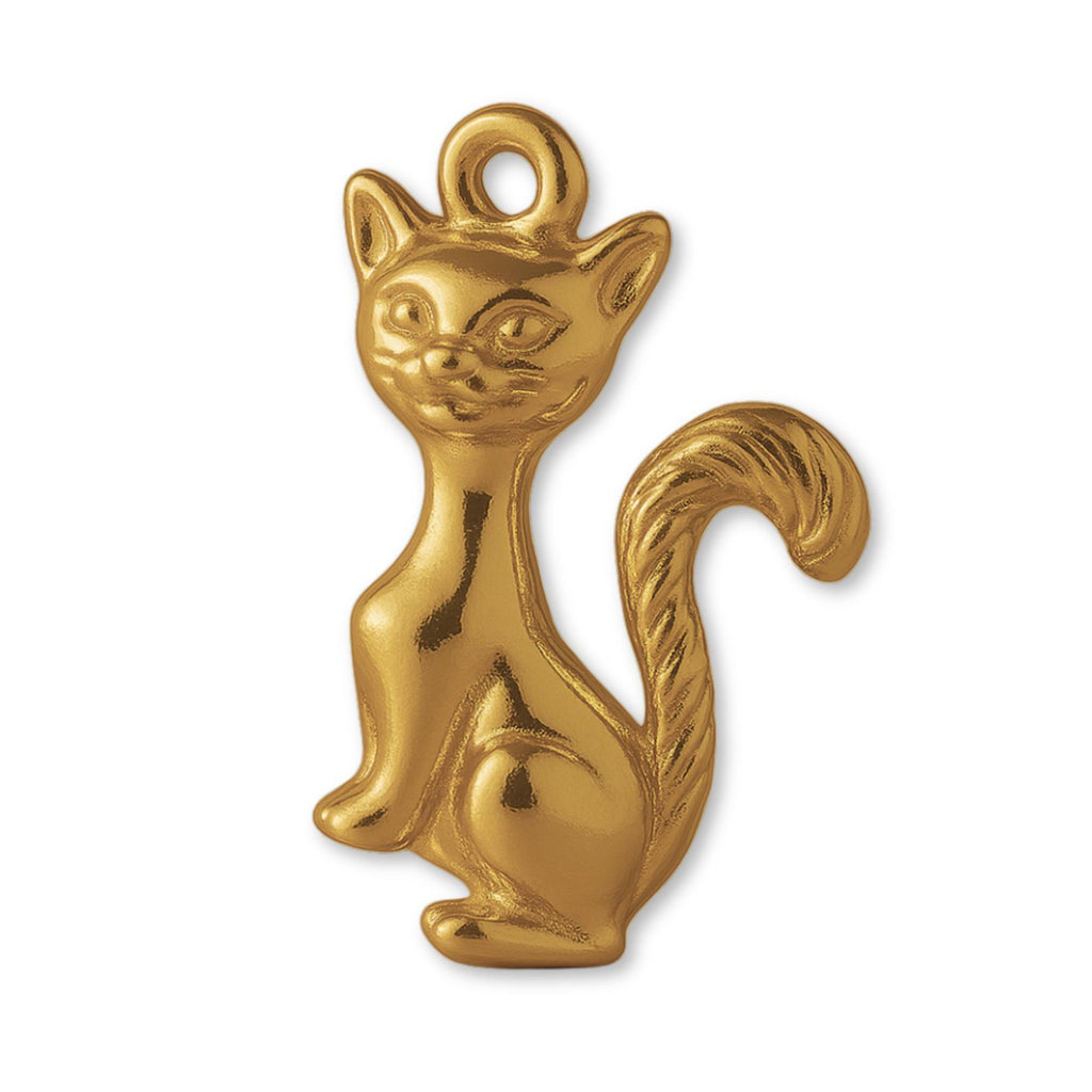 9ct Yellow Gold - Siamese Cat Charm