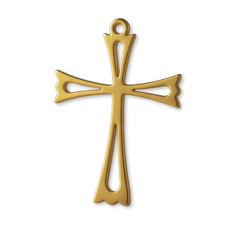 18ct Yellow Gold - Openwork Crucifix Charm