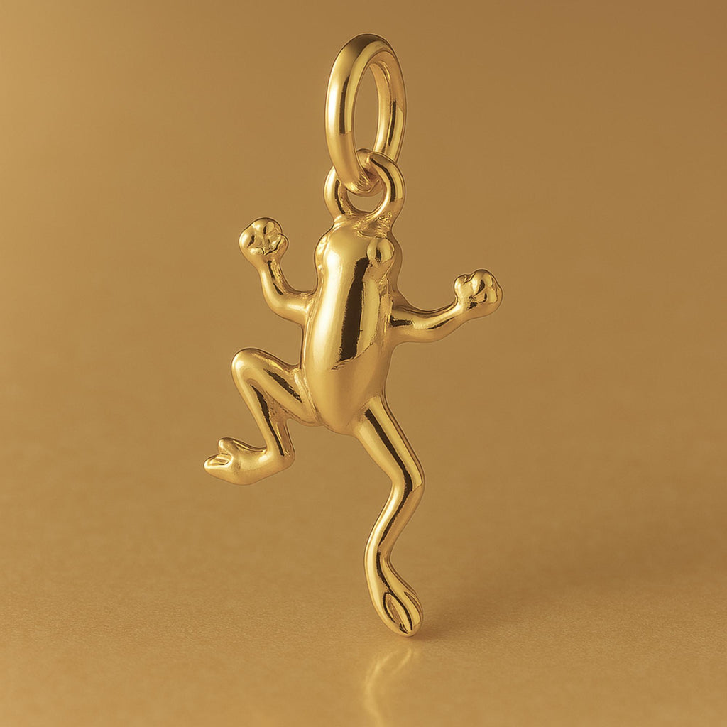 18ct Yellow Gold - Pond Frog Charm