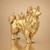18ct Yellow Gold - Papillon Dog Charm